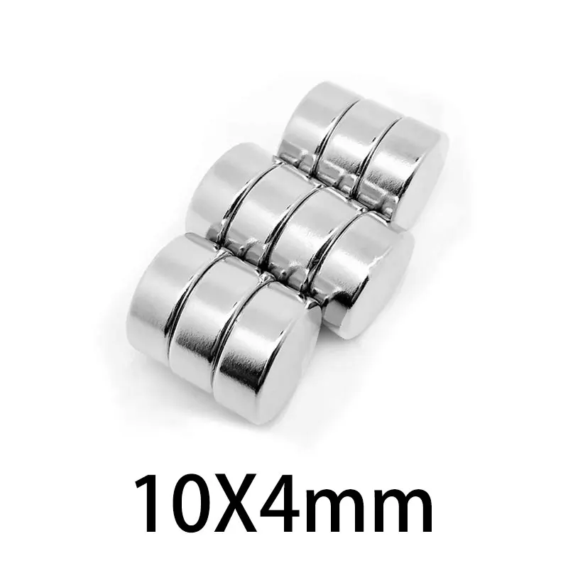 10/20/50/100/150/200PCS 10x4 mm Disc Strong  Powerful Magnetic Magnets N35 10x4mm Small Round Neodymium Permanent Magnet 10*4