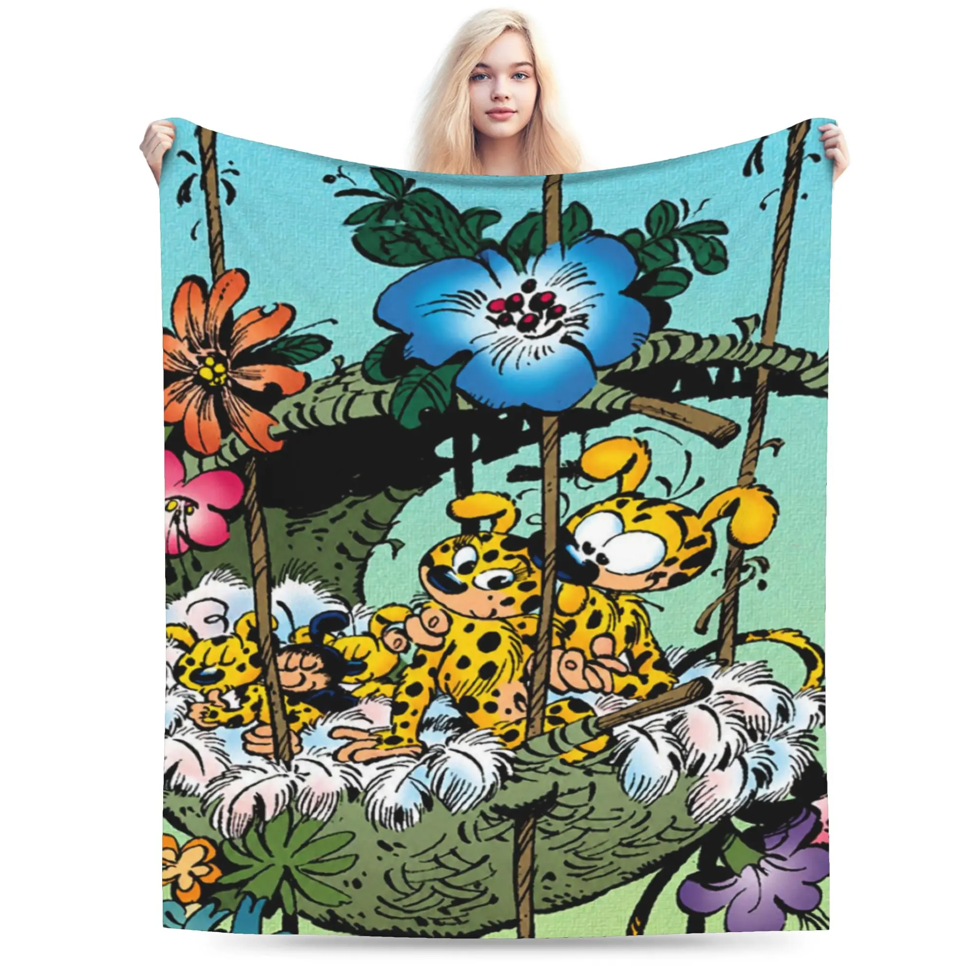 Marsupilamis Merch Blankets Ultra-Soft Flannel  Throw Blanket Cozy Rug Piece