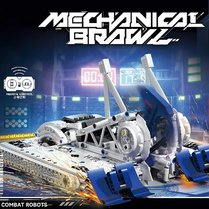 

Mechanigl Brawl Stunt MOC Bite Force Bricks Toys High-Tech Armored Collision RC Vehicle Building Blocks Compatible With LEGO