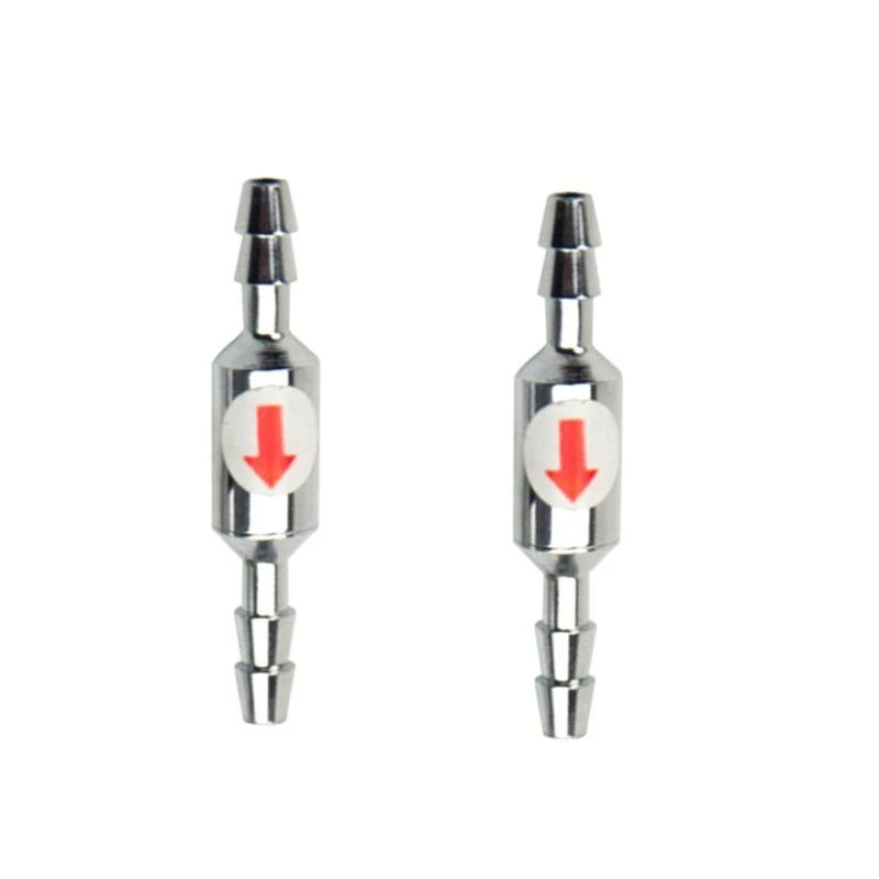 Stainless Steel Way Check for Valve CO2 Counter Check for Valve for Air CO2 Line Tubing Regulator Diffuser Aquarium