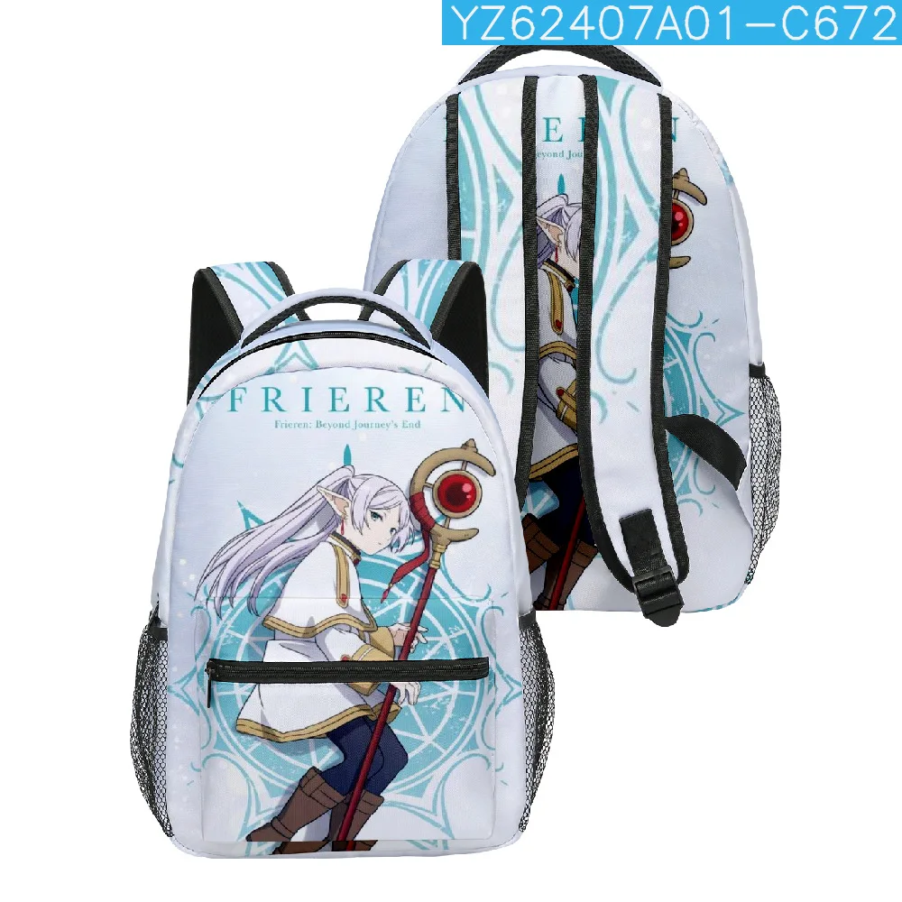Classic Popular Novelty Frieren student Bookbag Notebook Backpacks 3D Print Oxford Waterproof Boys/Girls Travel Backpacks