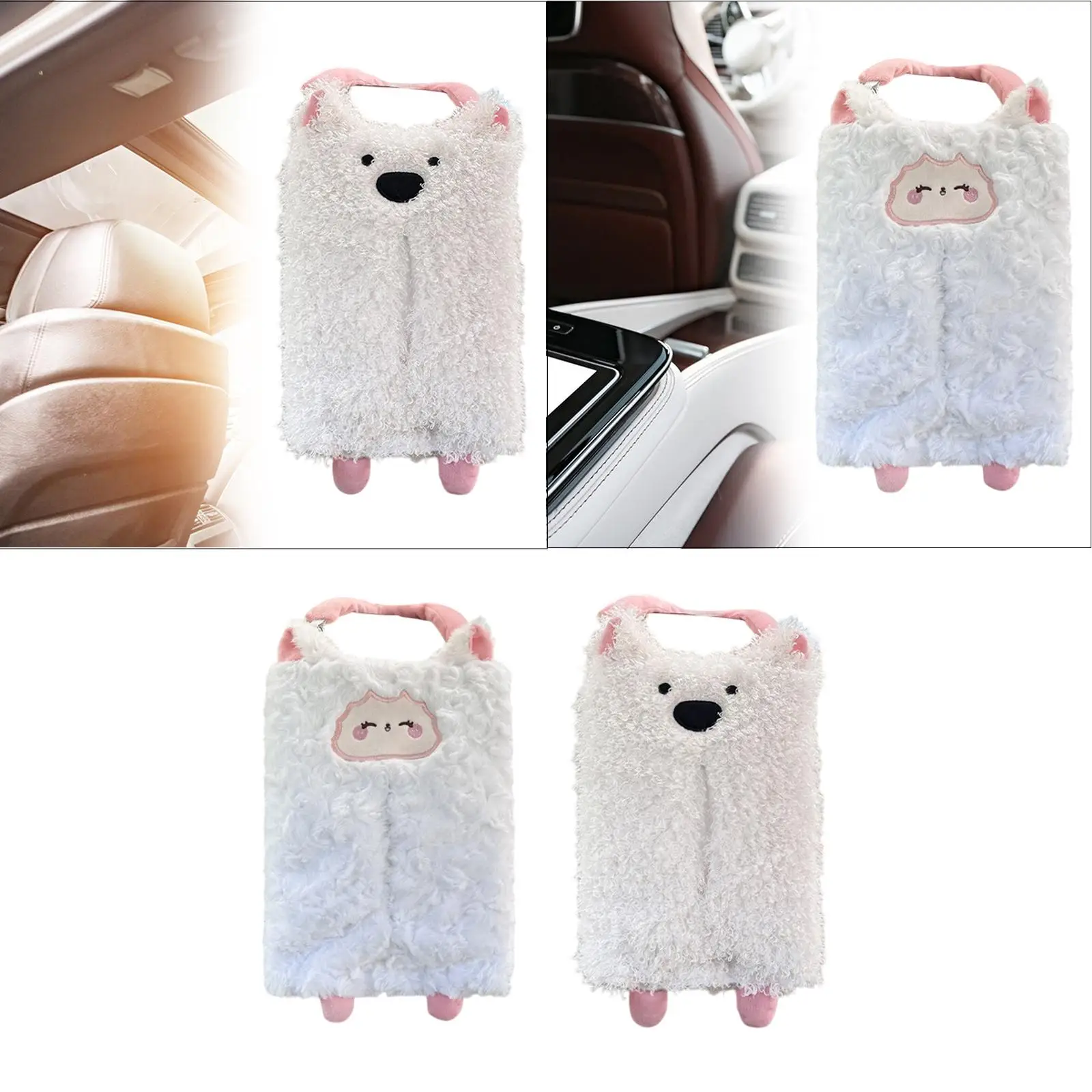 Tissue Case Ornament Car Interior Decor Cute Creative Car Hanging Tissue Box