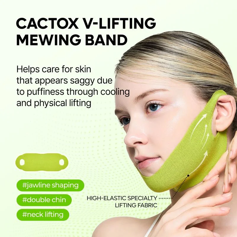 1-5-20pcs-v-line-lifting-mewing-band-with-cactus-cooling-reduce-puffiness-pore-tightening-for-visible-pore-care-skin-repair