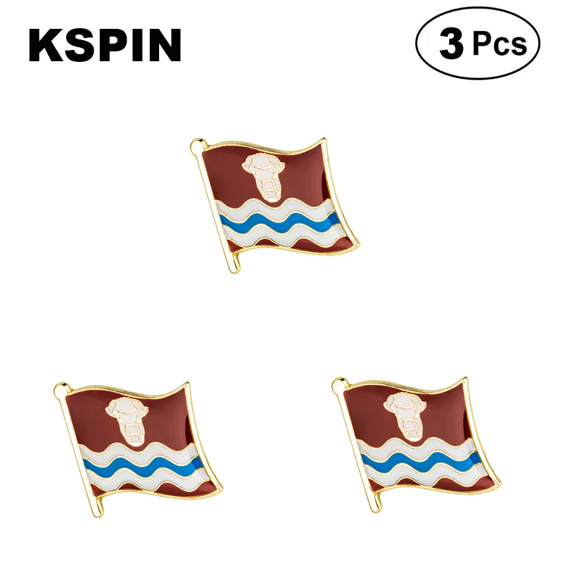 South Moluccans Republic of Selatan Flag Lapel Pins Badges Brooches 3pcs a lot