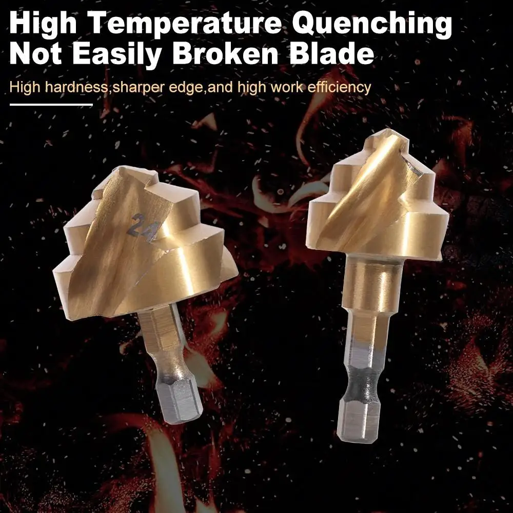 

6 шт. шестигранный хвостовик PPR подъемное сверло износостойкое высокоточное ступенчатое сверло для водопроводных труб, открытие отверстий, штамповка