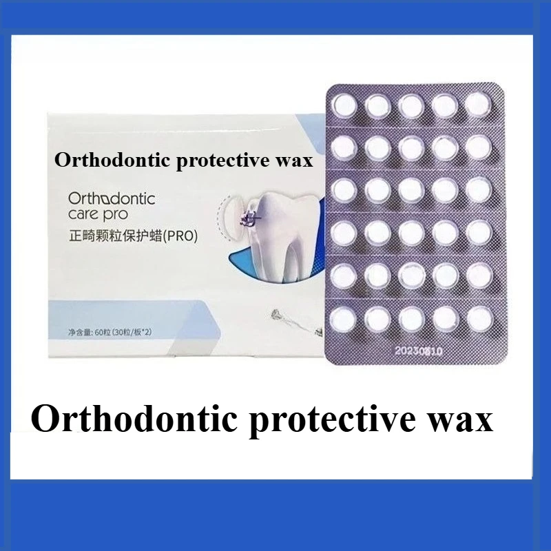 60 Pills/box Orthodontic Protective Wax Orthodontic Wax Braces Correction Dental Braces Anti Scratch Nozzles Brackets Clamps Wax