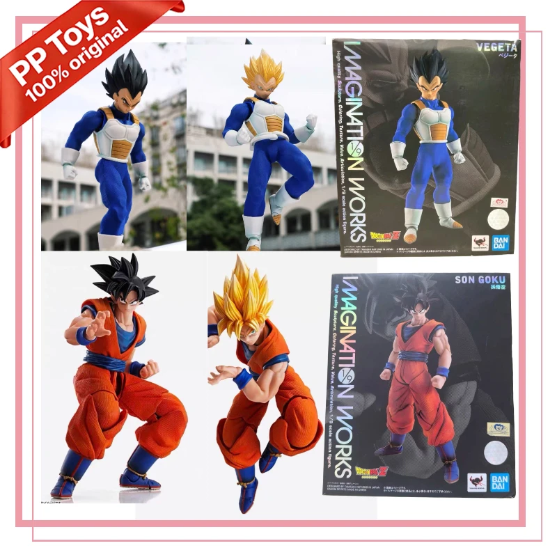 

Original in Stock Vegeta Son Goku Dragon Ball BANDAI IMAGINATION WORKS Z Action Series Figure Collection