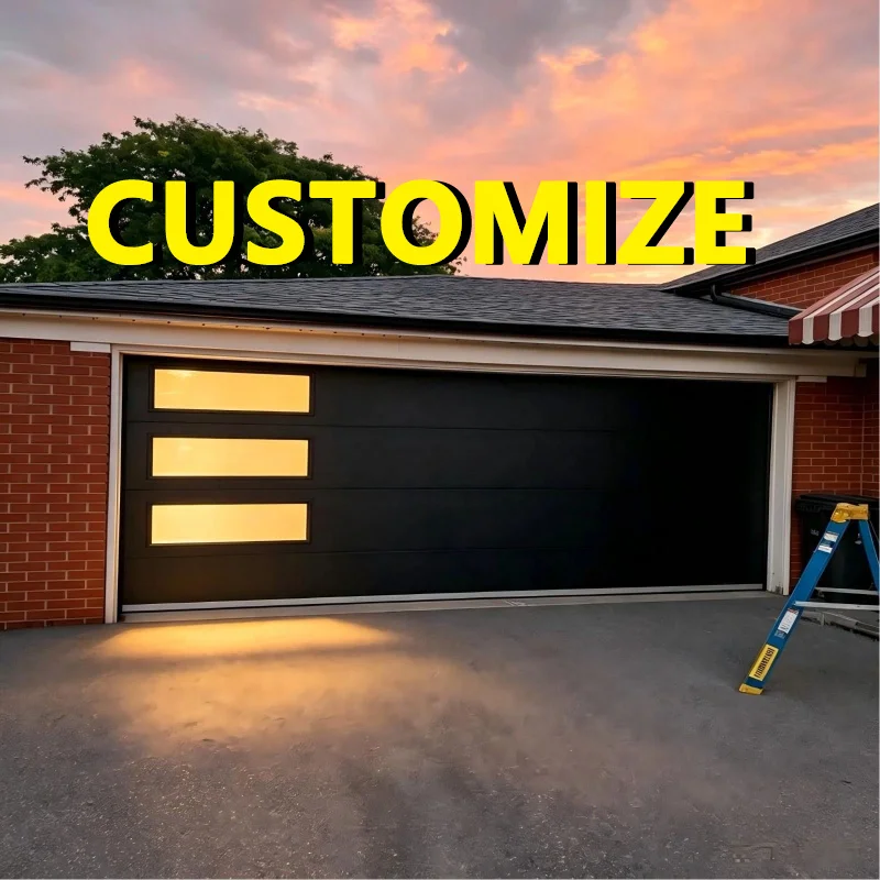 

Any Size Custom Fire Resistant Aluminum Garage Door High Temp Flame Retardant Material Remote Auto Commer Residential Entry Door