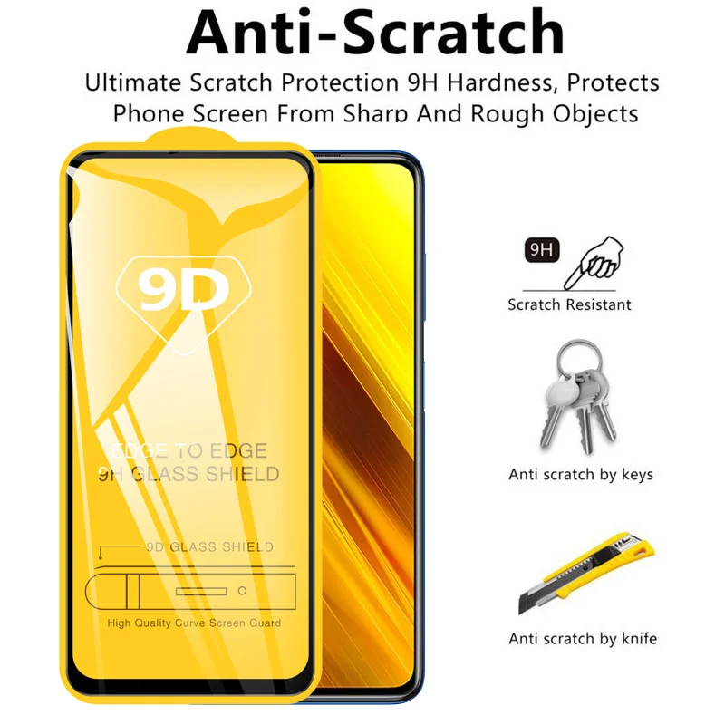 Poco F5 Pro,poco x5 pro película, Poko m4 pro x4 gt c50 x5 tempered glass for Poco f4 gt x4 Screen Protector for poco x5 5g