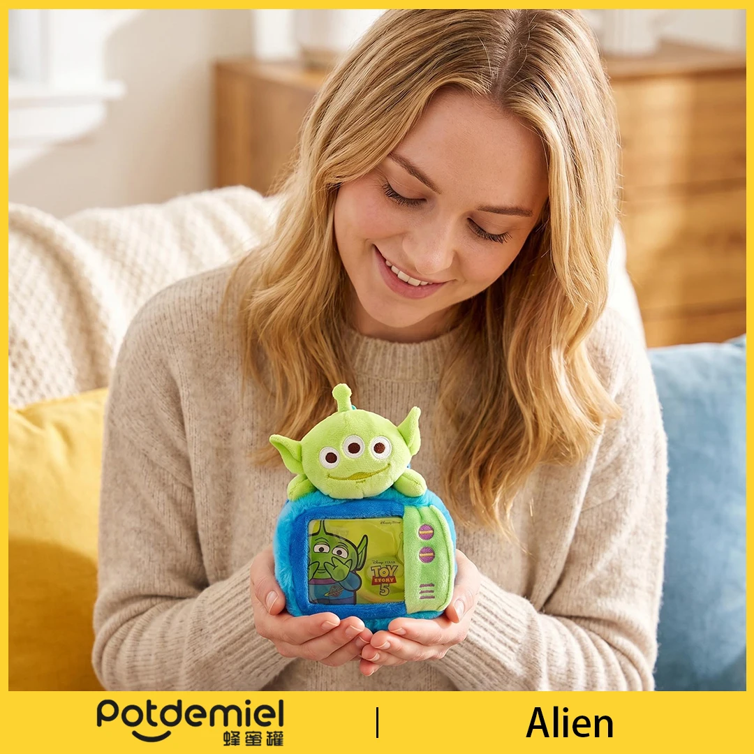 Potdemiel Disney Toy Story Alien Stuffed Toy Charm Keychain Three Eyed Doll Coin Purse Pouch Key Ring Party Favor Gift Pendant view 3