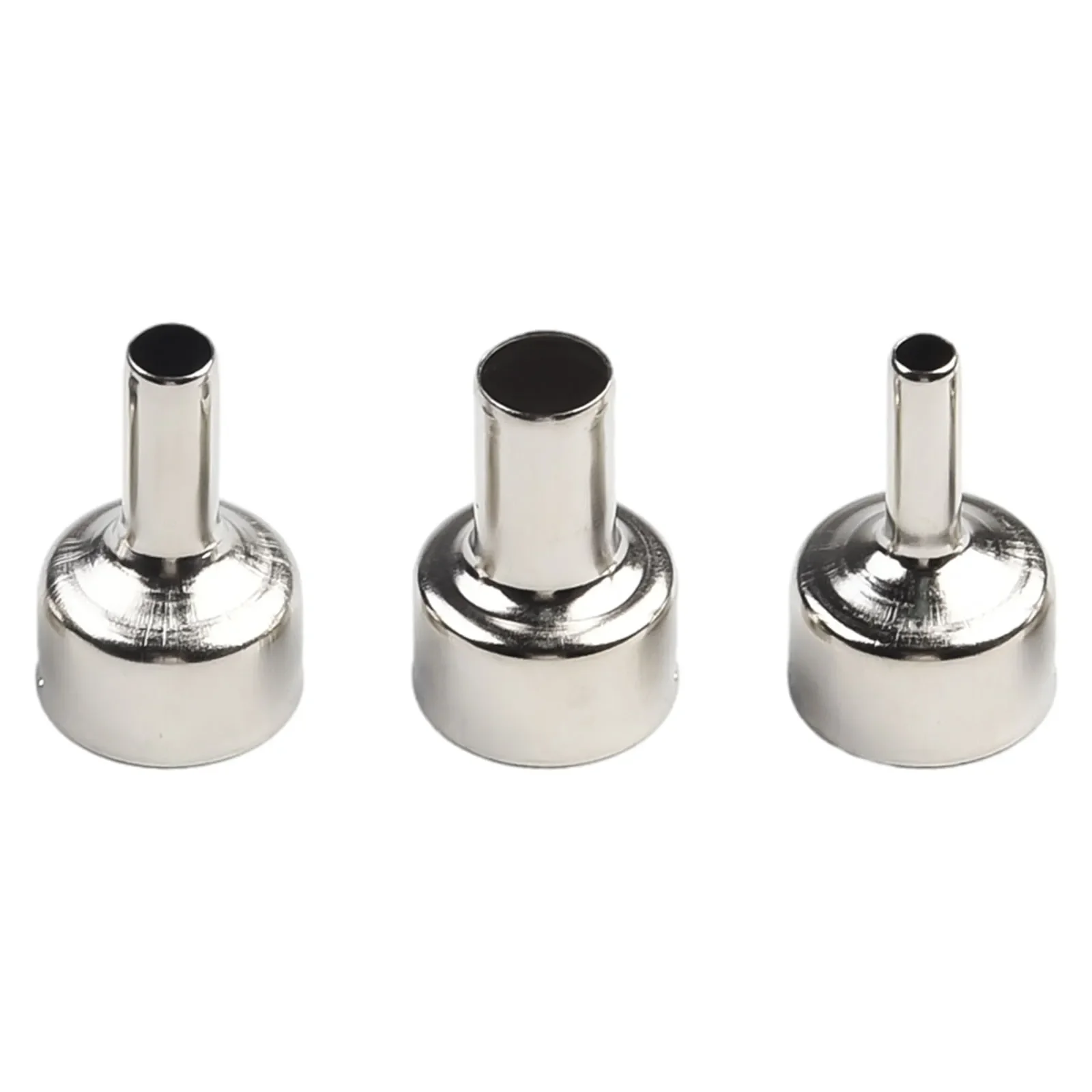 6Pcs 3/4/5/6/8/12mm Nozzles For 858D + 8586 858 Series Soldering Welding Hot Air Station Heat Resistant Stainless Steel Nozzle