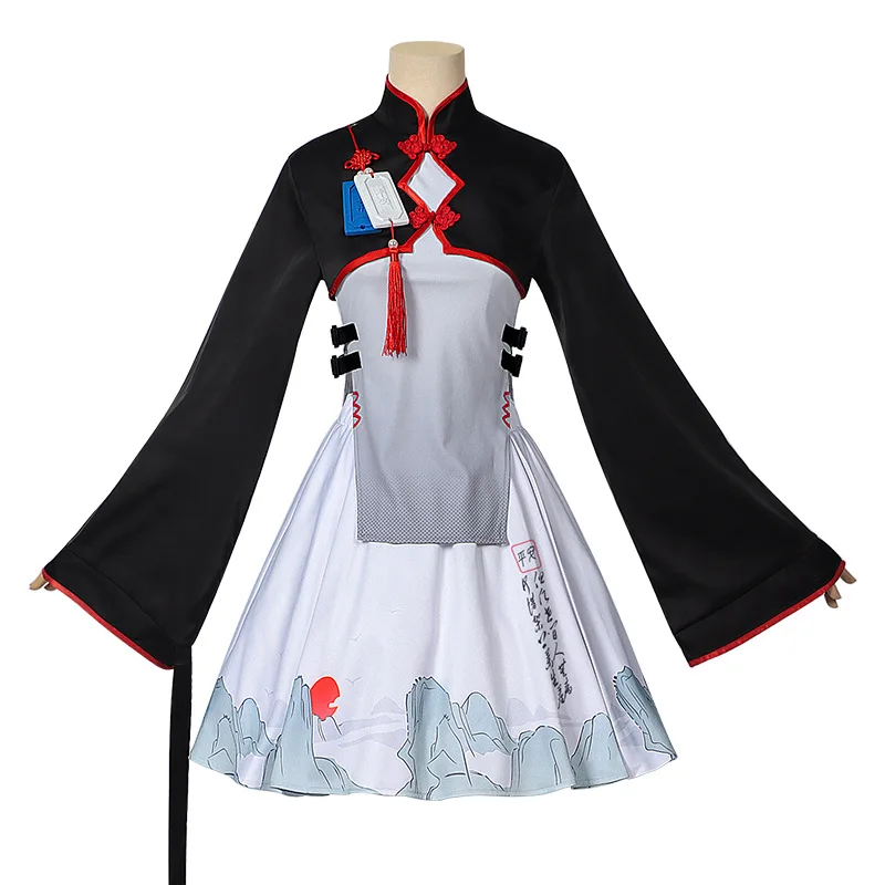 

Mulberry Cosplay Costume Game Anime Girl Antique Dress with Chinese Knot Halloween Carnival Party Uniform Set
