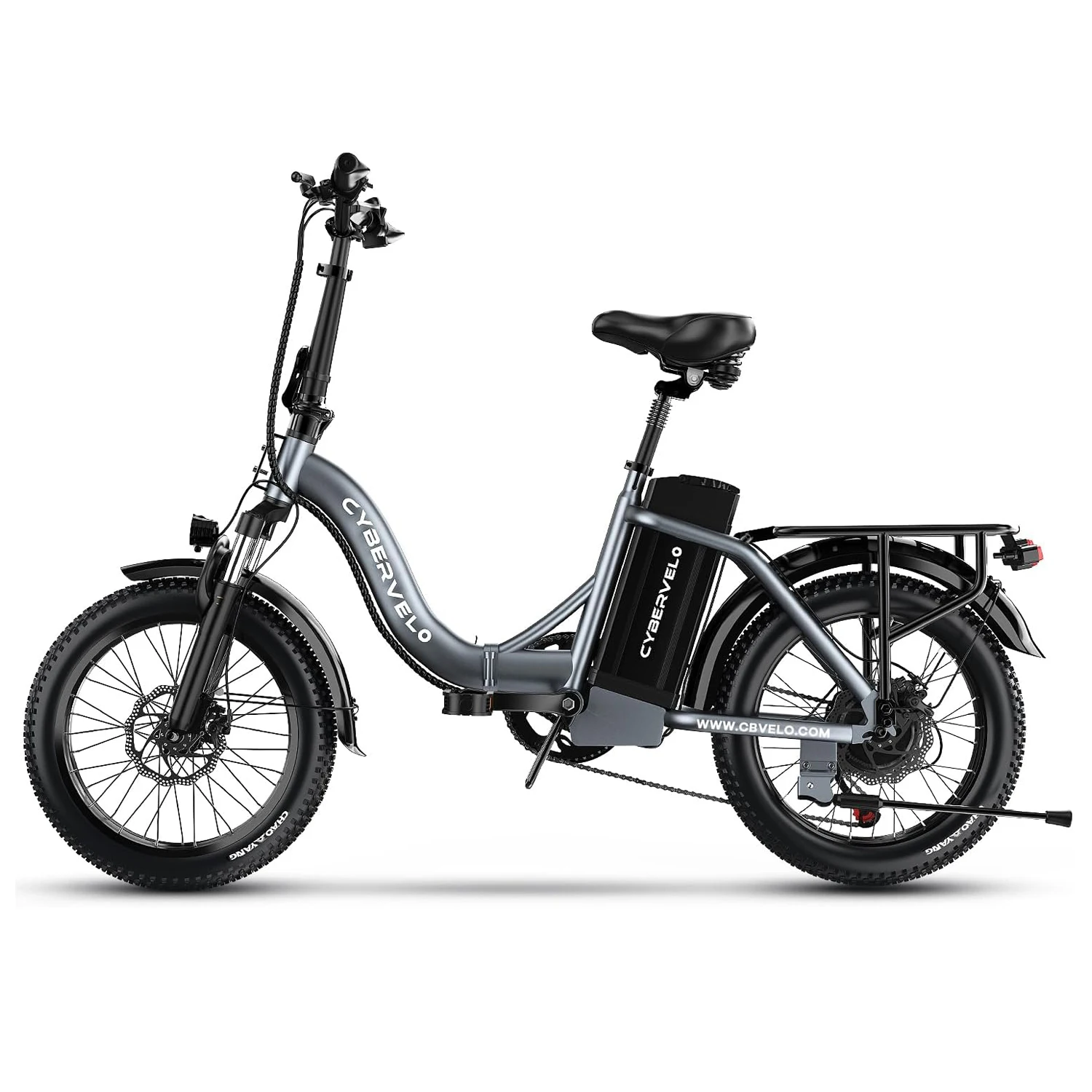 

20-дюймовый складной электрический велосипед Fat Tire 1000 Вт, 7-скоростной Shimano, EBike со съемной батареей 48 В, 20 Ач, максимальный диапазон 30 + MPH, 80 миль для взрослых