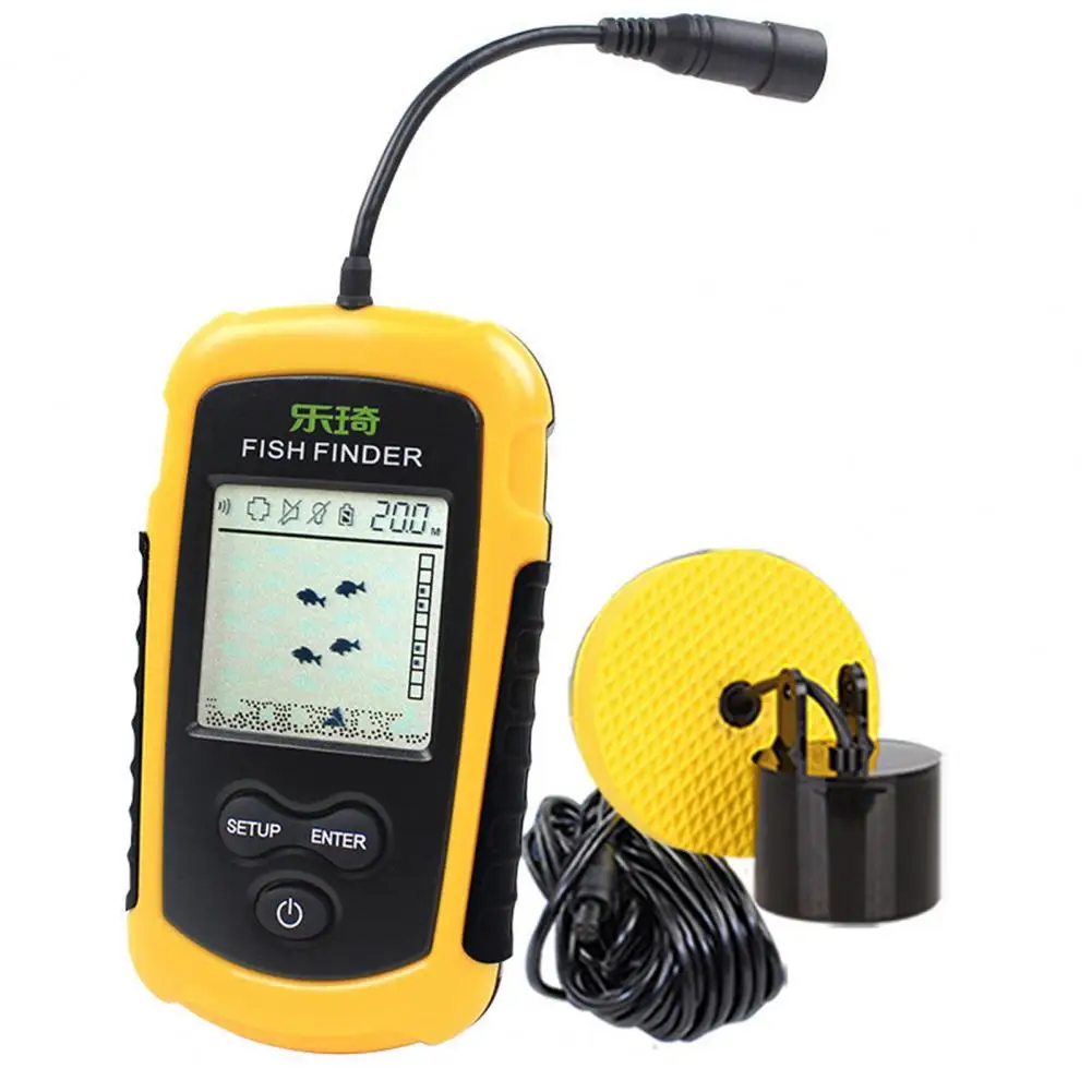 Fish Depth Finder Digital Display Depth Readout Accurate Fish Finder Fishing Handheld Fishfinder Depth Finder эхолот для рыбалки