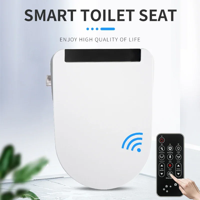 Smart Toilet Seat Cover Electronic Bidet Cover Clean Dry Seat Heating Toilet Seat for Bathroom Gifts Convenient to Use