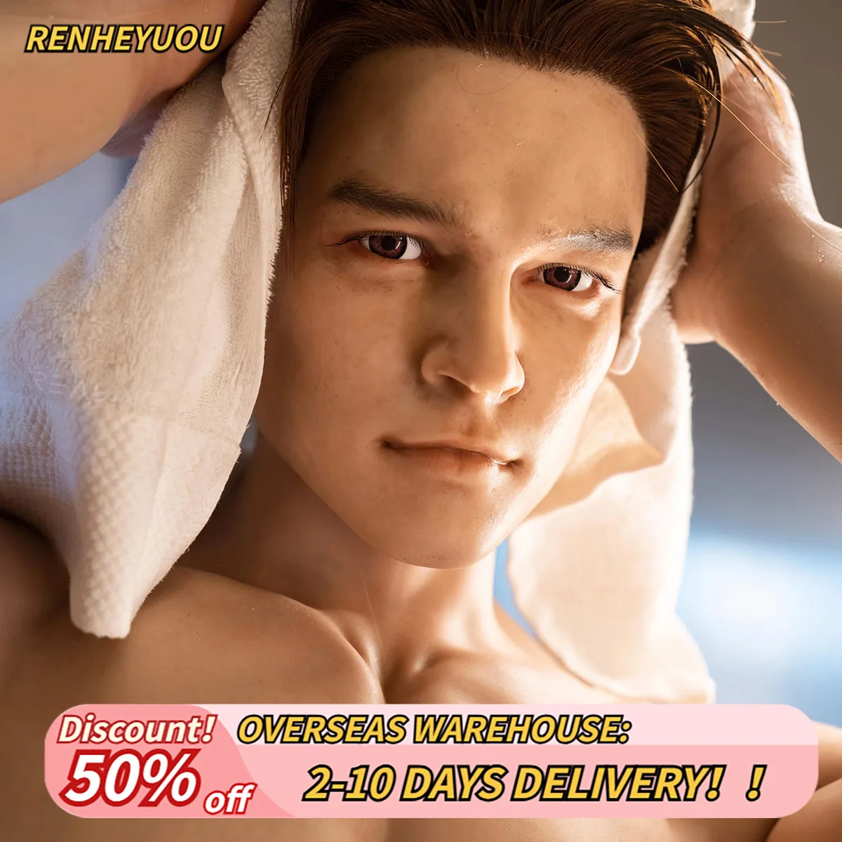 RENHEYUOU دمية جنسية دمية الذكور عضلات واقعية قوية الذكور الجسم العملاق الجذر عضلات البطن عاطفي الجنس عن طريق الفم الكبار مخزن 18 +