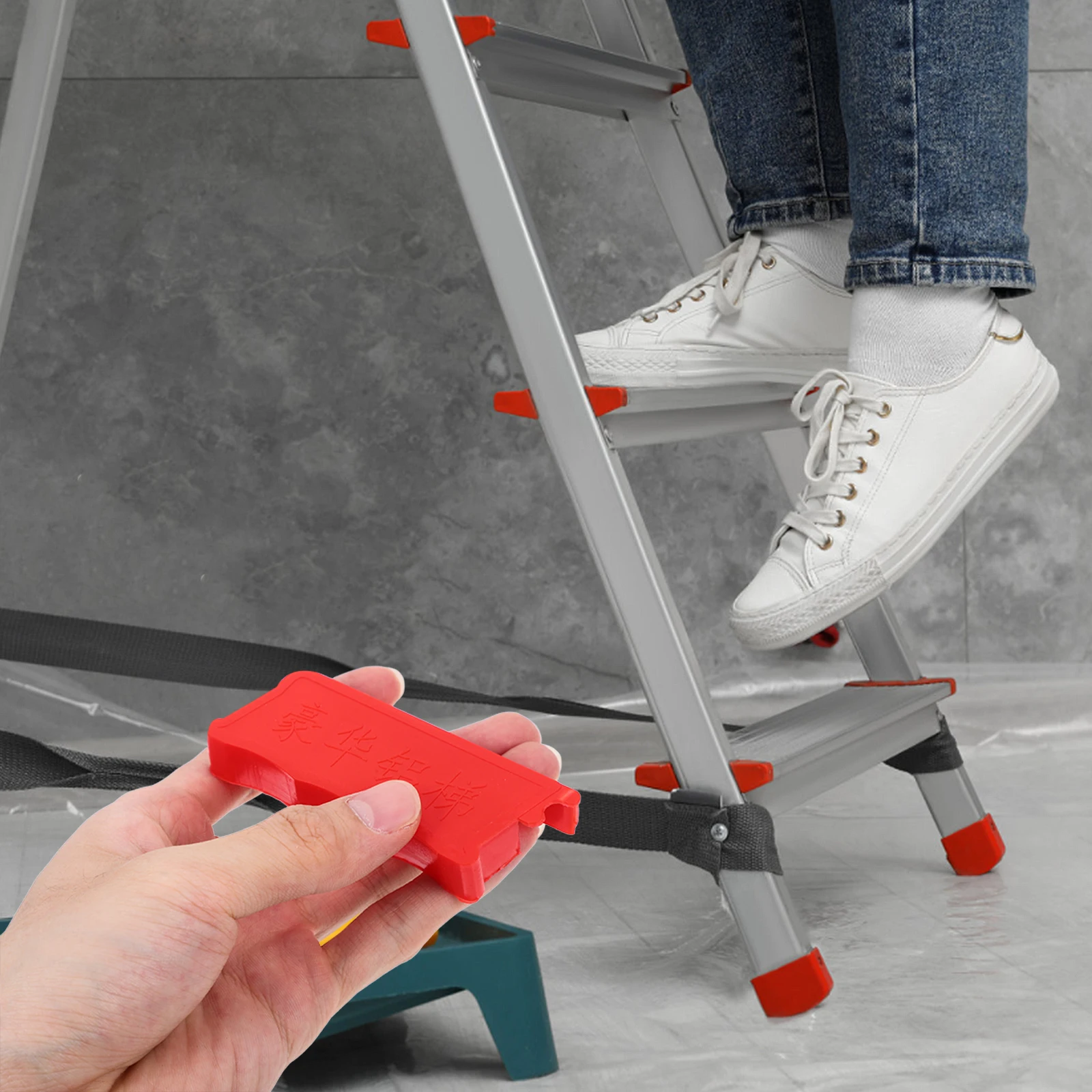 

1pcs Aluminum Ladder Seal Cover Replacements Accessories Pad Supplies Caps Pvc Folding End Covers Nonslip Design Easy