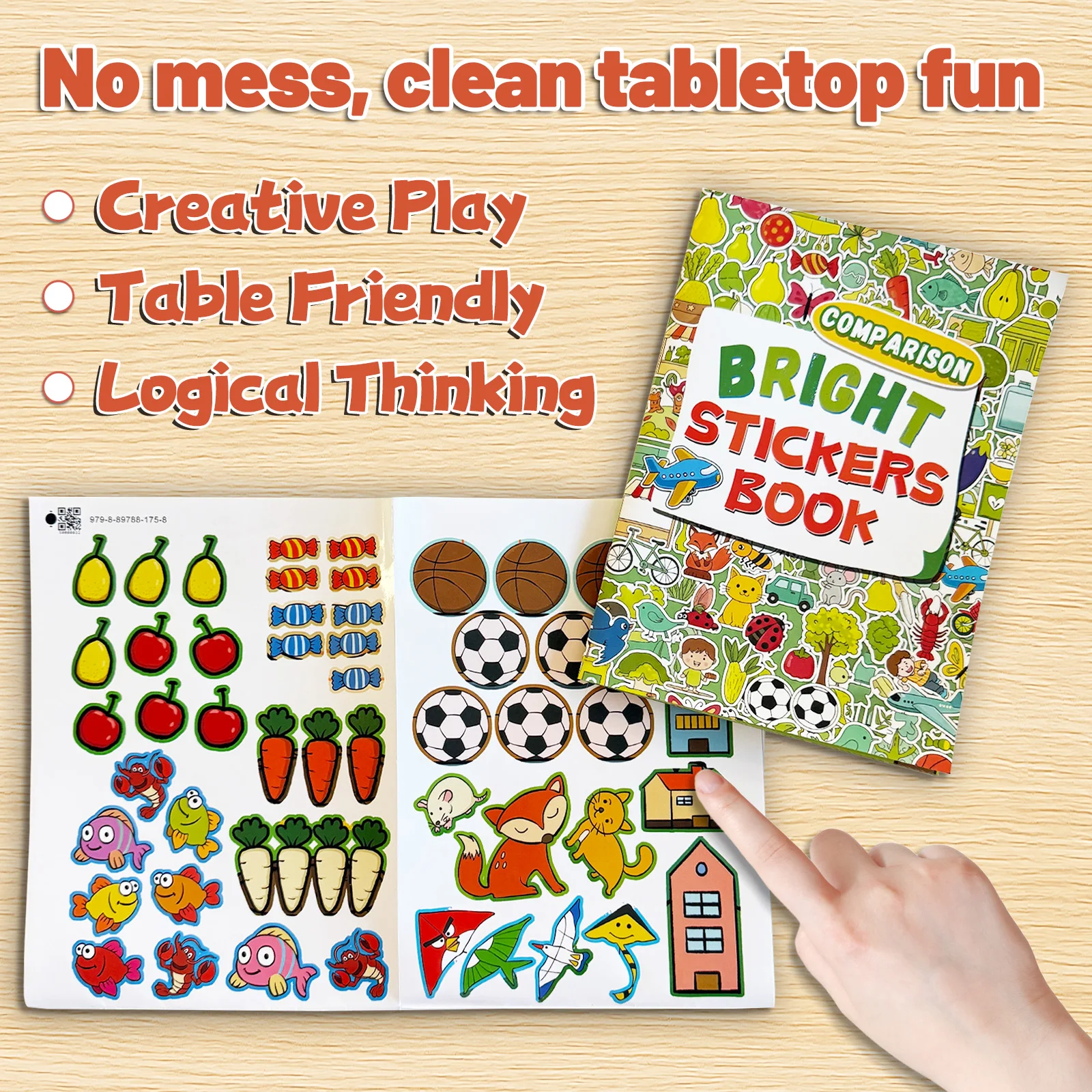 Sticker Activity Book for Kids Parent Child Interactive Game Book Lovely Cartoon Patterns Multiple Fun Themes Best Seller
