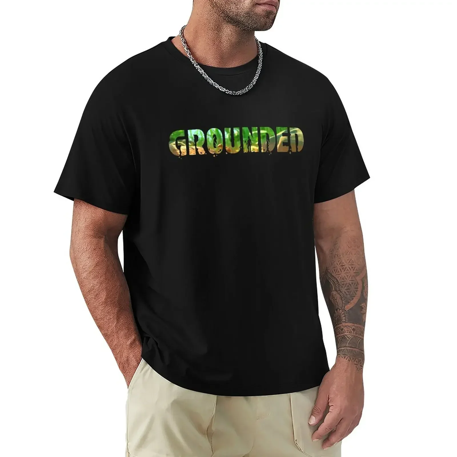 Grounded Co-op Multiplayer Survival Adventure Gamer T-Shirt basketball graphic tees for a boy cotton graphic tees Men's t-shirts