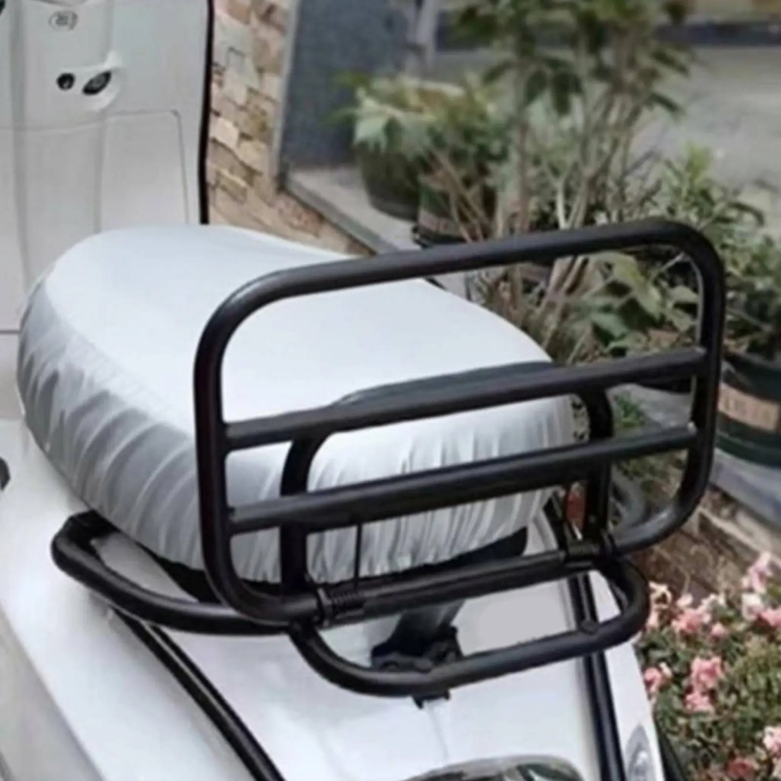 Folding Rear Rack Steel Scooter Rear Carrier Scooter Luggage Carrier Easy Installation Vehicle Accessory Split Design for Travel