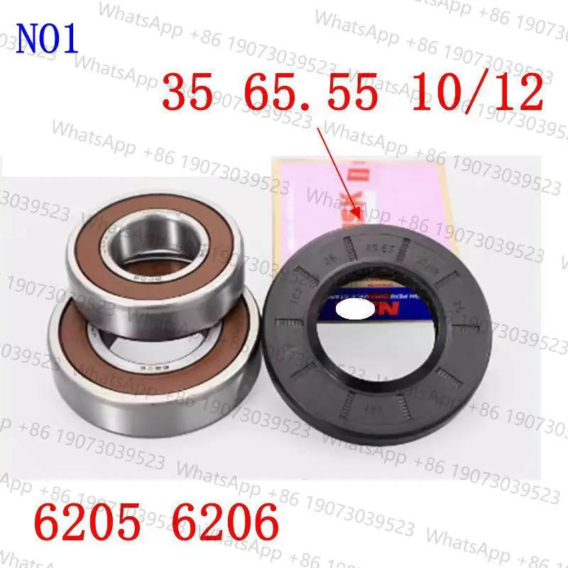 For  drum washing machine Water seal and bearings 6203 6204 6205 6206 6207 6305 6306 6307 Oil seal Sealing ring parts