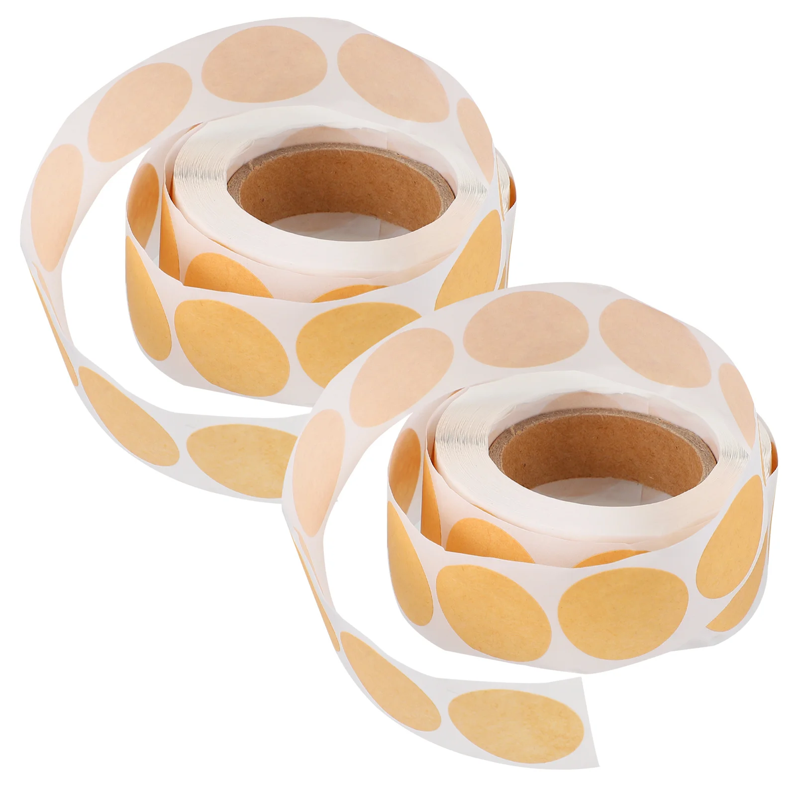 Kraft Paper Stickers Round Coding Labels DIY Label Stickers Self-Adhesive Environment Friendly Name Tags