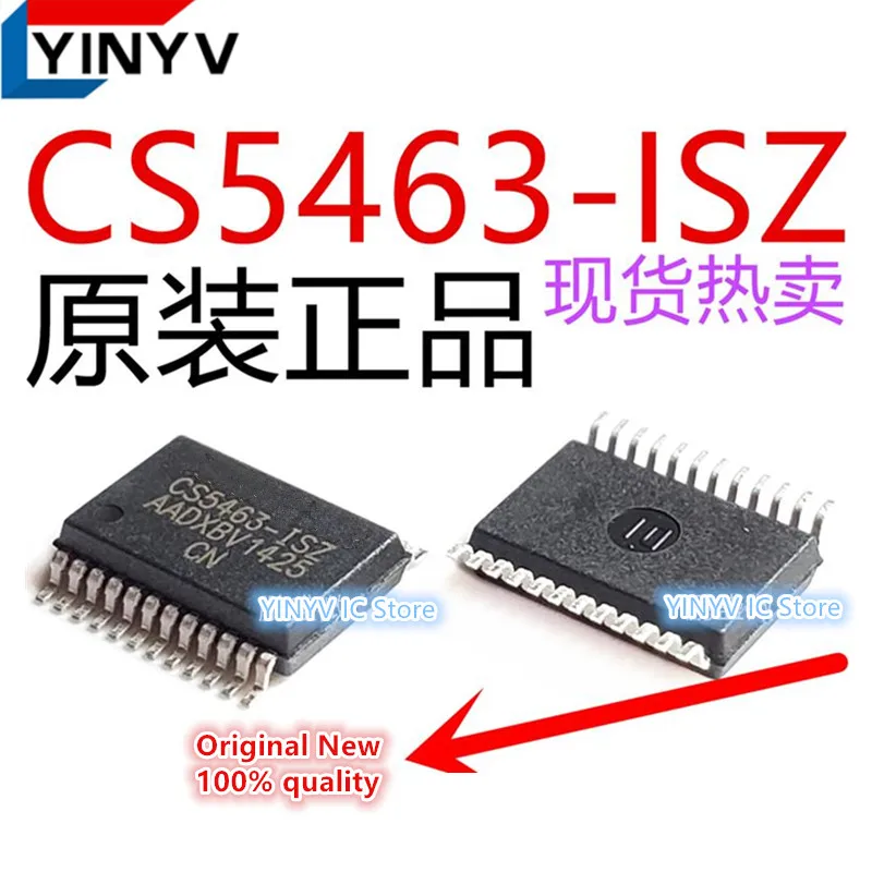 5Pces CS5463-ISZ CS5463-ISZR CS5463 SSOP-24 Single Phase, Bi-directional Power/Energy IC Chip Original New 100% quality
