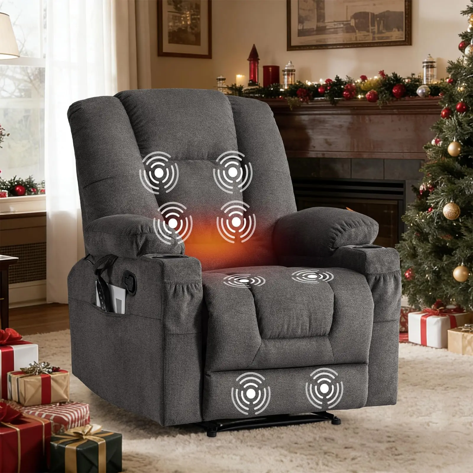 Massage Massage Recliner Chair with Heat Cozy Wall Hugger Recliners for Living Room - Aliexpress Deal