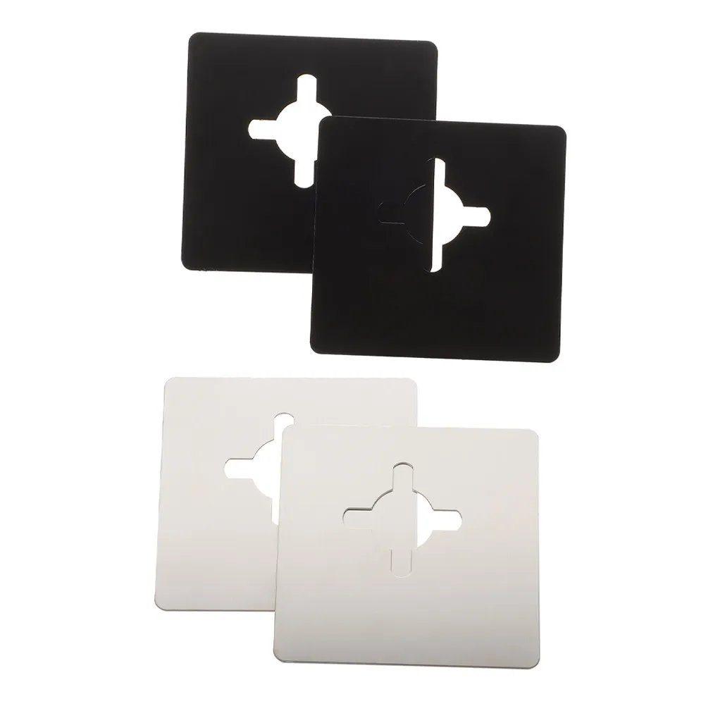 4Pcs Brushed Stainless Steel Door Reinforcement Plate Easy Install Door Strike Reinforcement Plate for Modern Homes Offices
