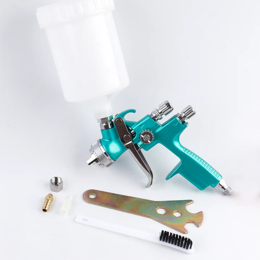 

HVLP Spray Gun Gravity Feed 600CC Capacity with 1.3mm Nozzle 1000B Professional Air Paint Sprayer Spray Guns for Painting Cars