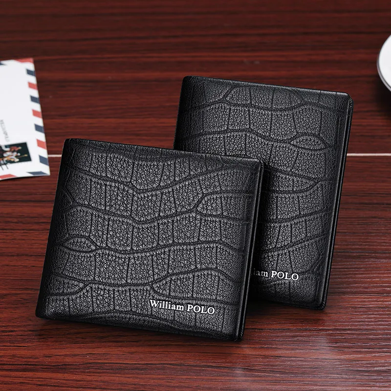 Leather fashion wallet, men's high-end personalized card bag, multifunctional card holder