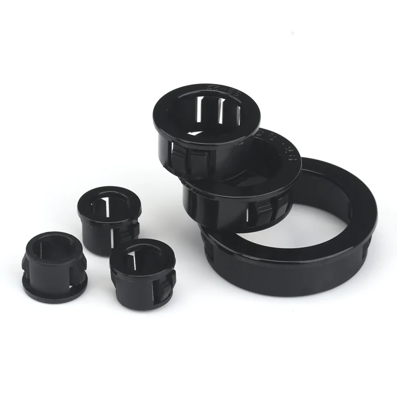 Plastic Snap-on Wire Grommet Gasket Clamp 8-50mm Pc Desk Wire Inlet Outlet Seal Ring Hole Plug Cover Cable Rack Holder Protector