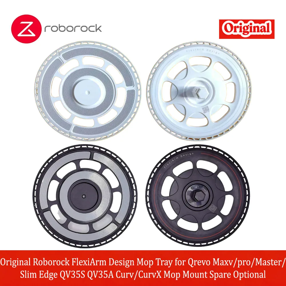 Original Roborock FlexiArm Design Wischmopphalterung für Qrevo Maxv/Pro/Master/Slim Edge QV35S QV35A Curv/CurvX Wischmopp-Ersatzzubehör