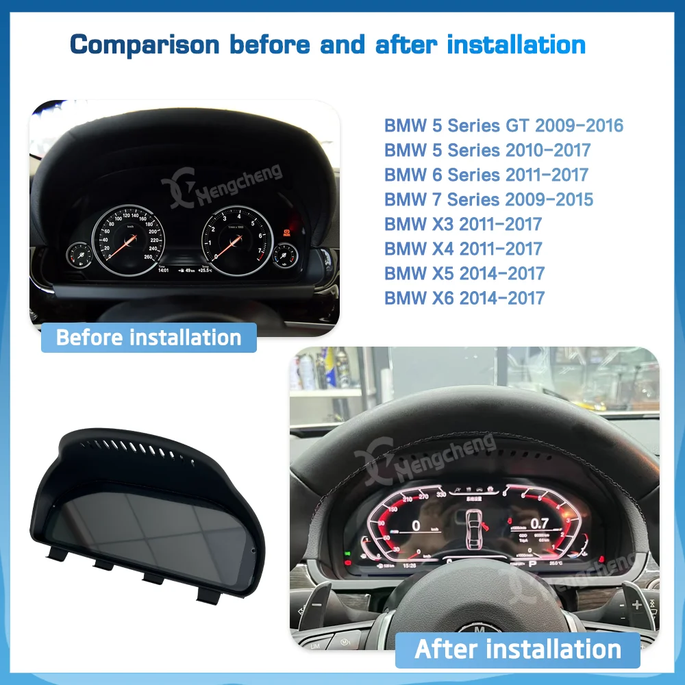 

Digital Instrument Cluster For BMW 5 Series GT 6 Series 7 Series X3 X4 X5 X6 2009-2017 Speedometer Cluster Instrument Panel