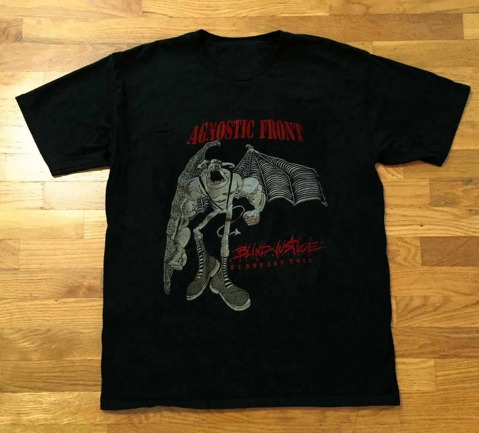 Agnostic Front 1991 Tour Black Men S-5XL T-shirt