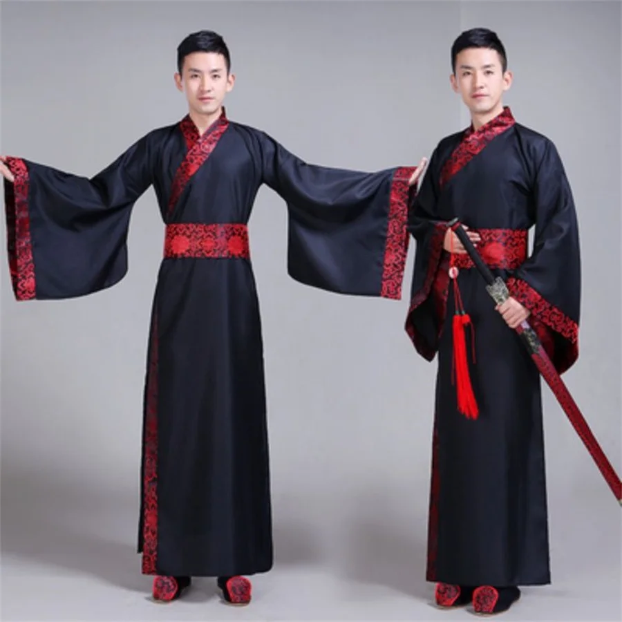 Hanfu Costumes Male Tang Dynasty Han Hero Stage Emperor Mens Hanfu Chinese Style Traditional Chinese Clothing for Man Cosplay