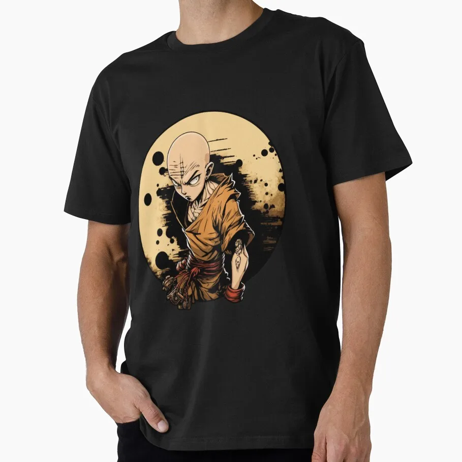 Rogue Monk Saitama Superhero  Anime Gift T-shirt 1206 One Punch Man Manga Print Graphic Clothes All Size Tops S-6XL