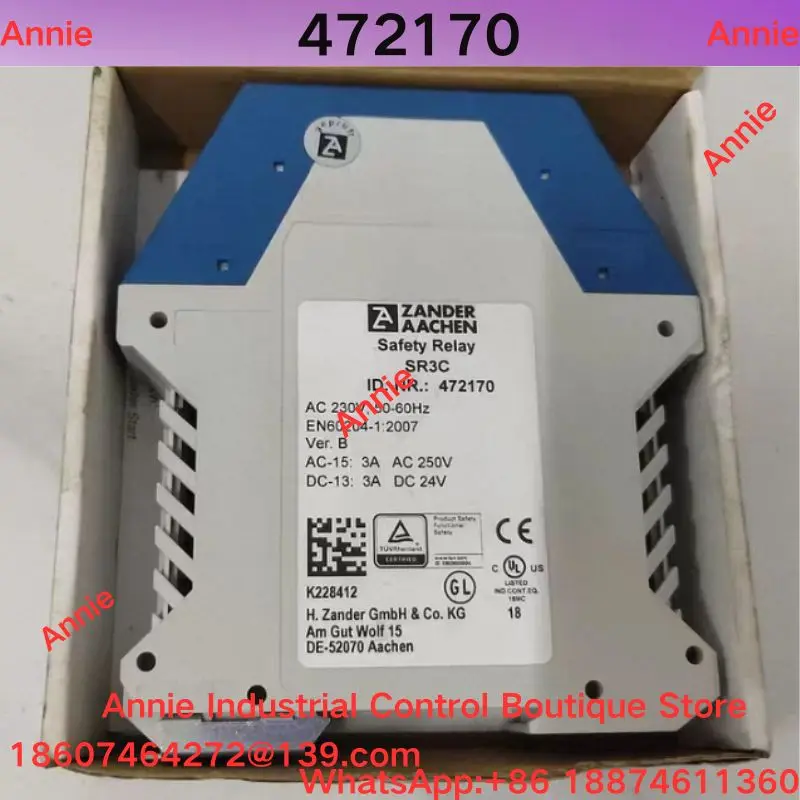 brand-new  Safety relay SR3C, model 472170, AC230V