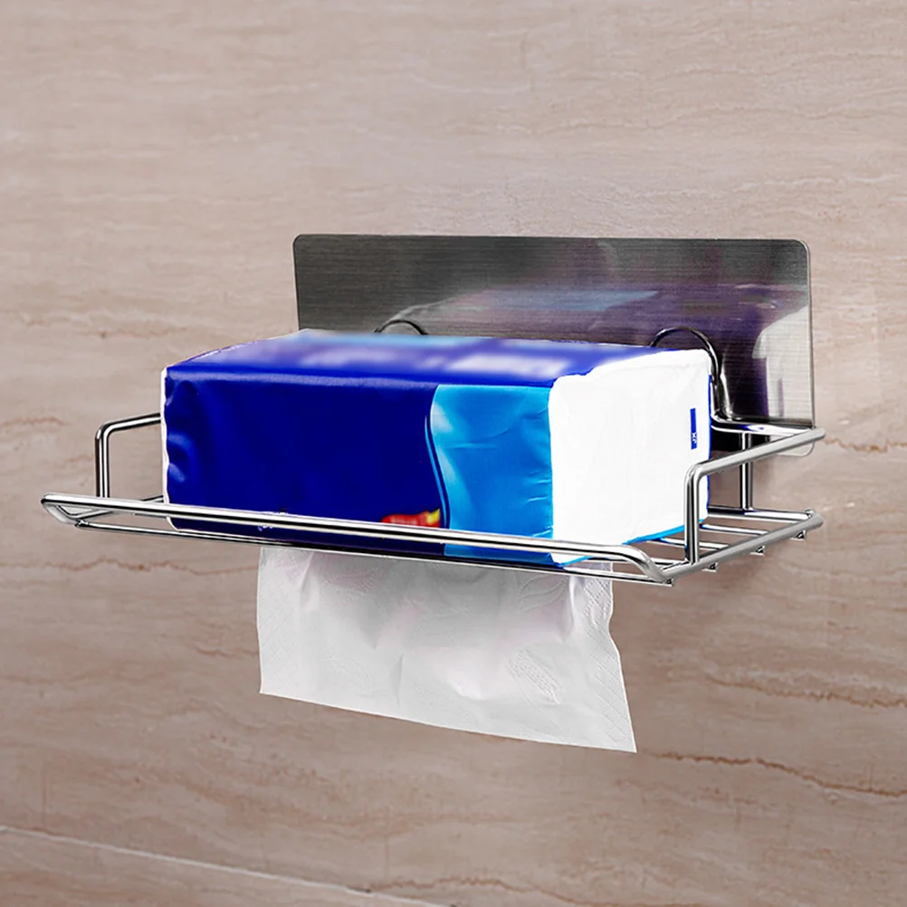 Полка для хранения салфеток в ванной комнате, свободный дизайн, прочная стойка для бумаги без следов, многофункциональная подставка для дома, отеля, ресторана, туалета