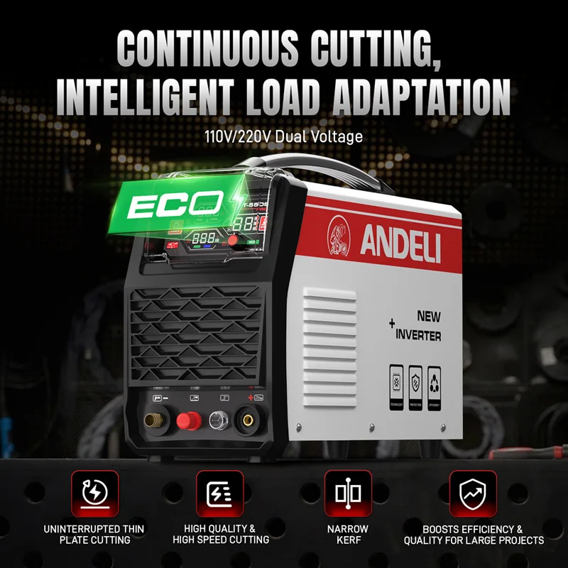 ANDELI CUT-55DS High-Frequency Plasma Cutting Machine 2022 New Arrival HF DC Air Plasma Cutter Cut Thickness14mm Clean