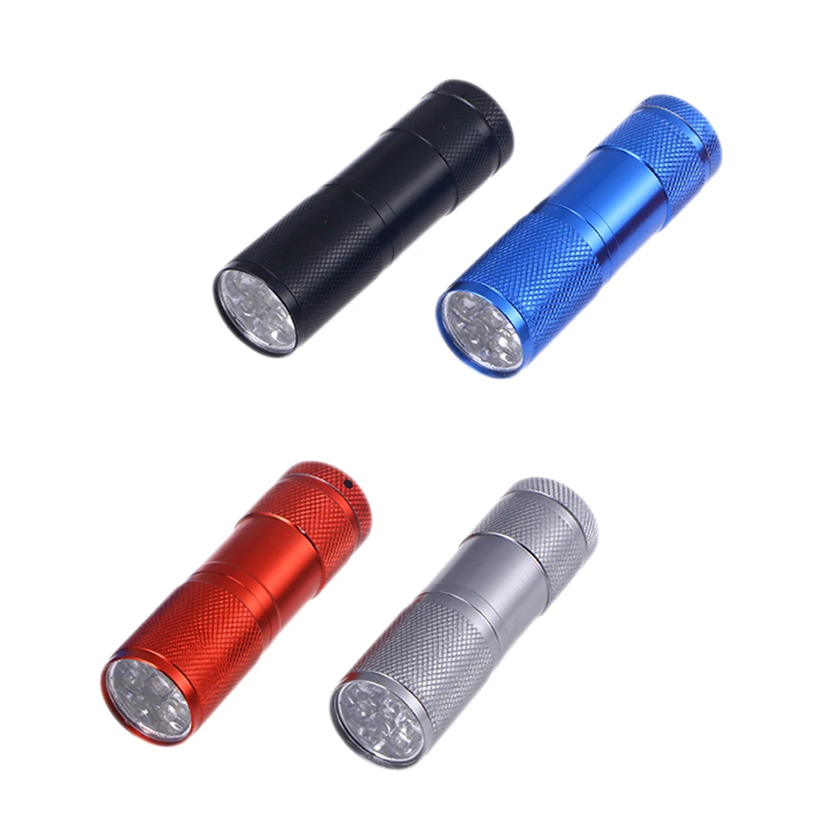 

5 pcs Aluminum Alloy Flashlight LED Emergency Outdoor Light Shadow Puppets Night Reading Door Lighting