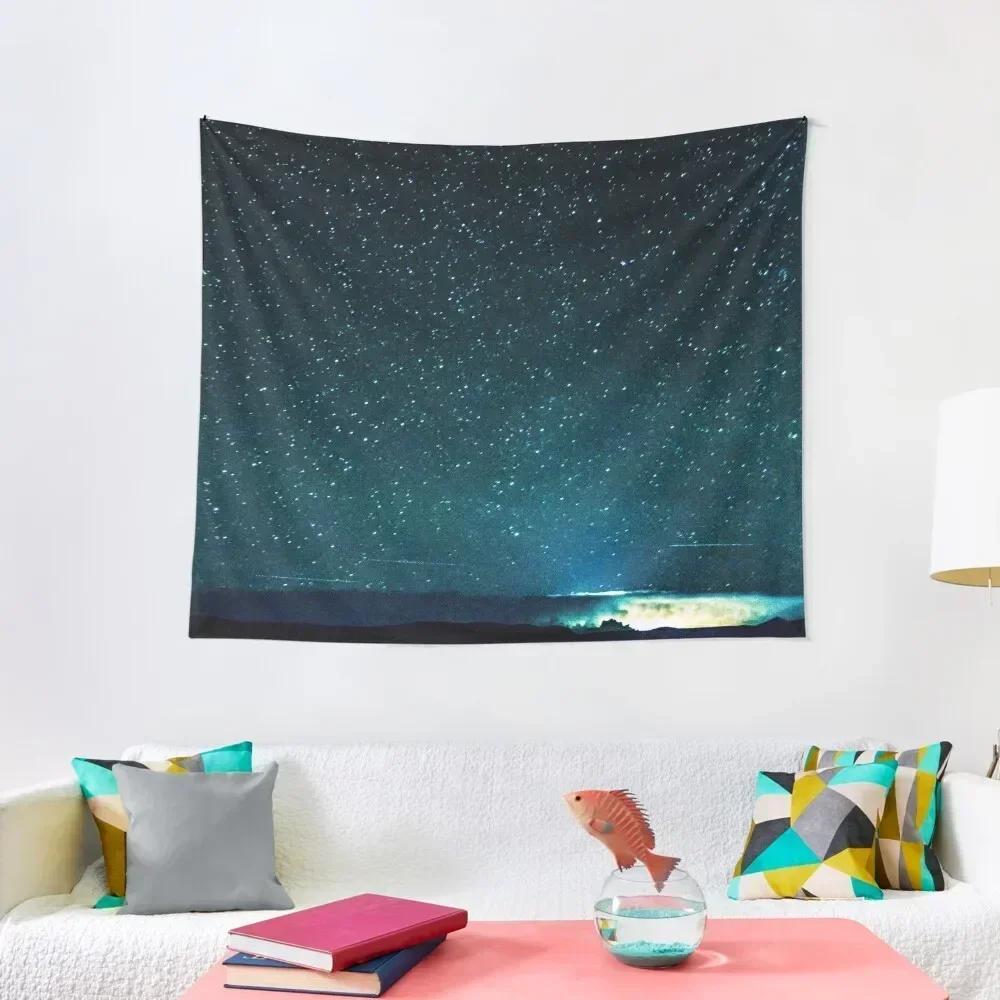 

Stars and Space Night Sky - Teal Starry Galaxy Wall Tapestry Tapete For The Wall Home Decoration Tapestry