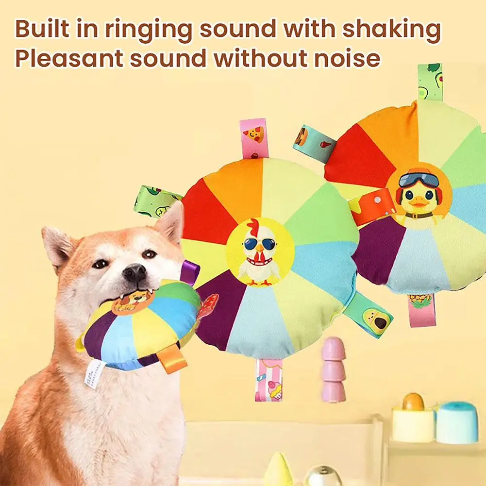 Colorful Dog Sounding Toy Pet Chew Toy With Built-in Rattle Interactive Play Toy For Small/Large Dogs Safe Pet Supplies