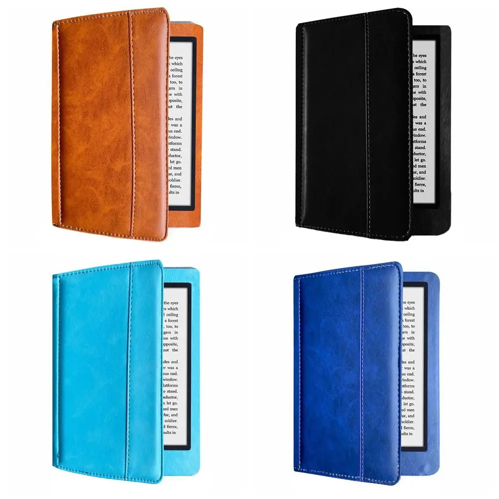 Auto Wake/Sleep 5 inch e-Reader Case PU Leather Wear Resistant N705 Smart Cover Anti Scratch Full Coverage for Kobo Mini