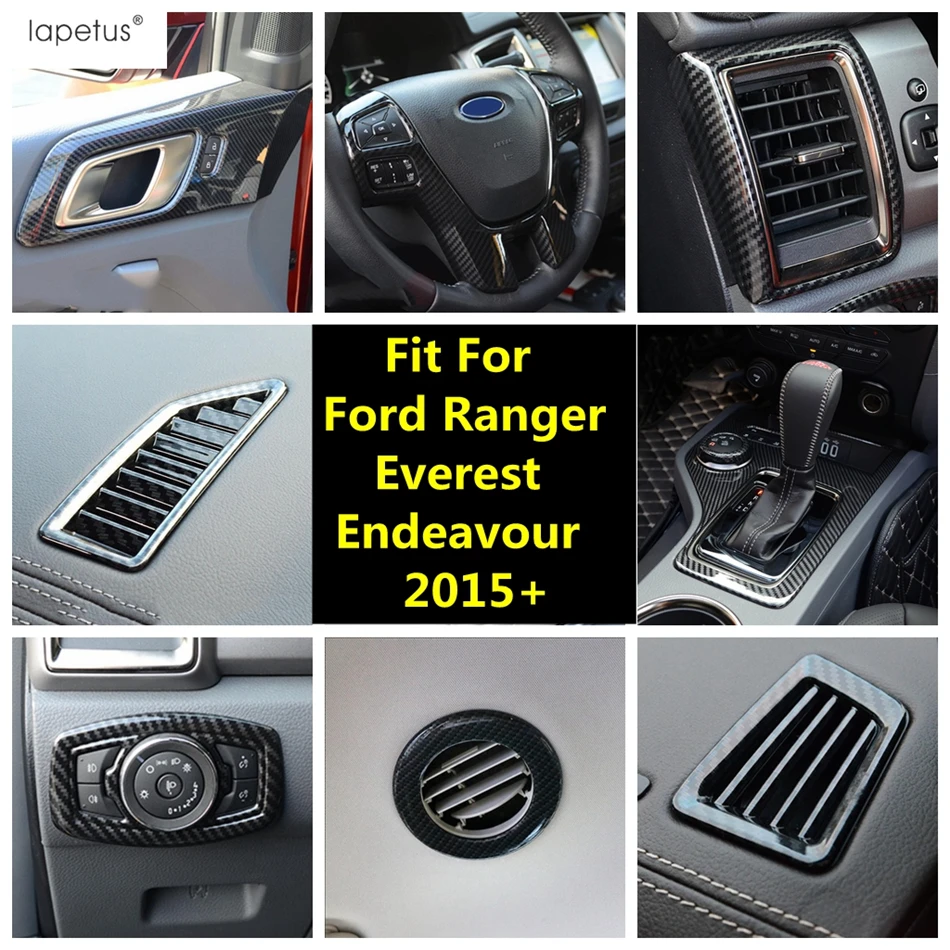 

Window Lift / Head Light / Gear Shift / Central Air AC Cover Trim Accessories For Ford Ranger / Everest / Endeavour 2015 - 2020