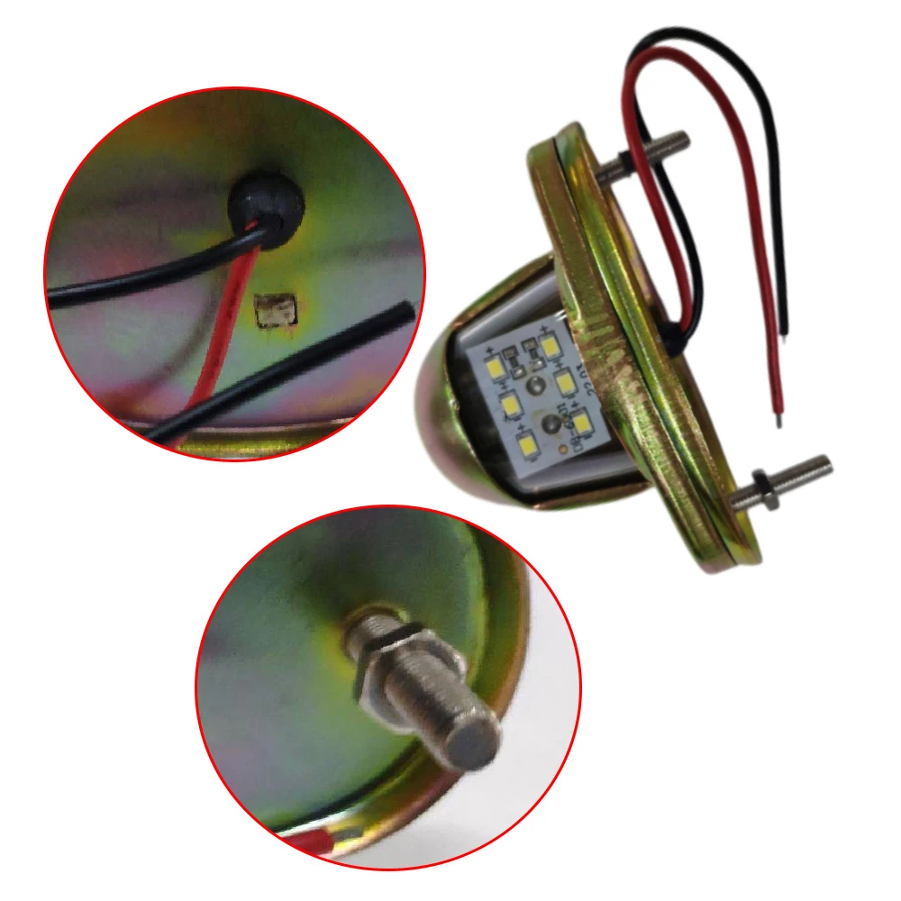 24-V-DC-Kennzeichen-LED-Licht aus Kunststoff für LKWs, Anhänger, Wohnmobile, Autos, Wohnwagen, Boote usw.