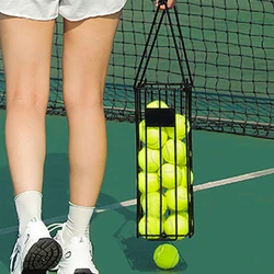 Tennis Ball Hopper Tennis Ball Picking Frame 25 Tennis Balls/15 Pickleball Capacity Stainless Steel for Picking Storage Ball