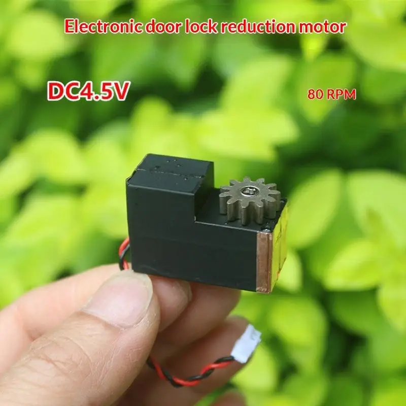 1/5Pcs DC 3V-6V 4.5V 80rpm Engine With 11T Gear Micro N10 Motor For Fingerprint Intelligent Password Electronic Door Lock