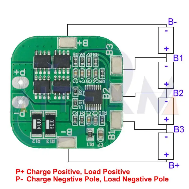 2PCS 4S 14.8V / 16.8V 20A Peak Li-ion BMS PCM Battery Protection Board BMS PCM for Lithium LicoO2 Limn2O4 18650 Li Battery YANXD