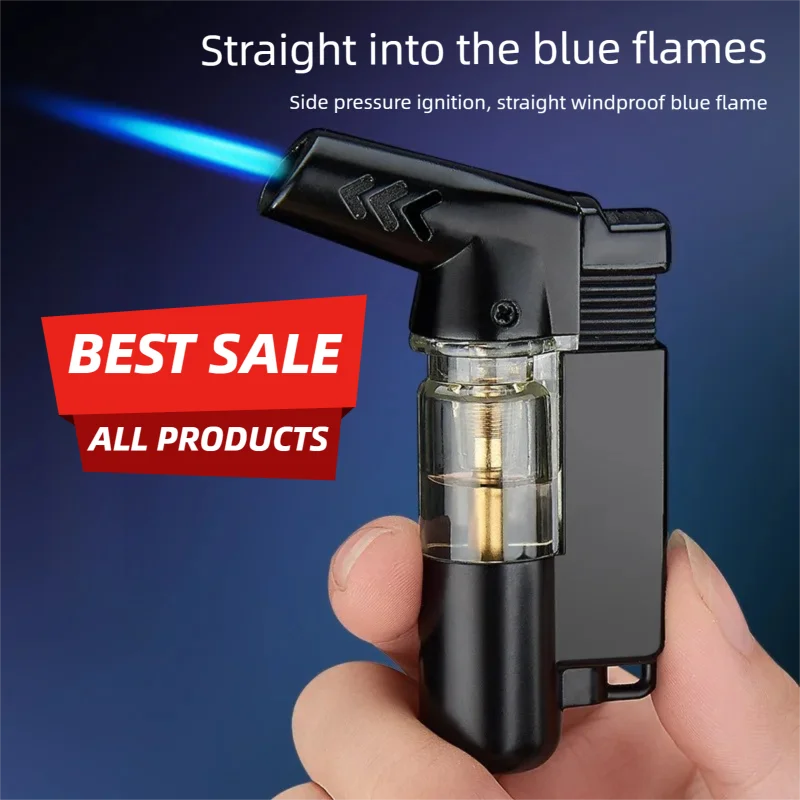 HBHJ-862， Creativity, Bend, Inflatable, Windproof, Direct Flame, Cigar, High Temperature, Welding Gun, Kitchen, Lighter